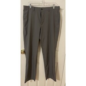 New Pro Tour Cool Play Golf Pants Mens 34 X 32 Gray Flat Front